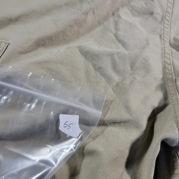 Signature by Levi Cargo Shorts Mens 34 Beige Multi Pocket Khak Utility - Picture 9 of 9